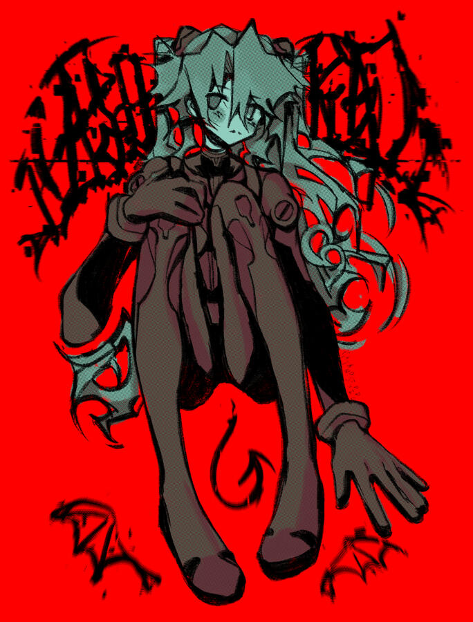Neon Genesis Evangelion Asuka Poster 2 (fan art)