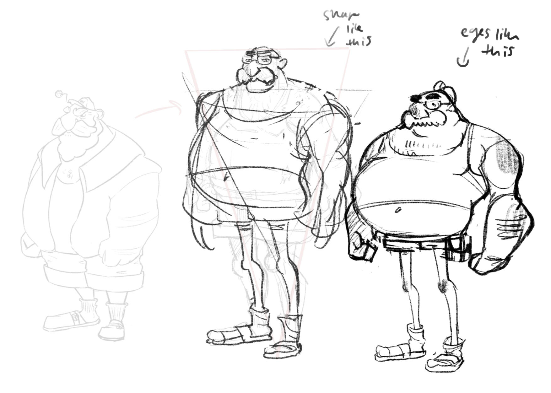 Later Hector Iterations. Far Left drawn by Isabella Archer