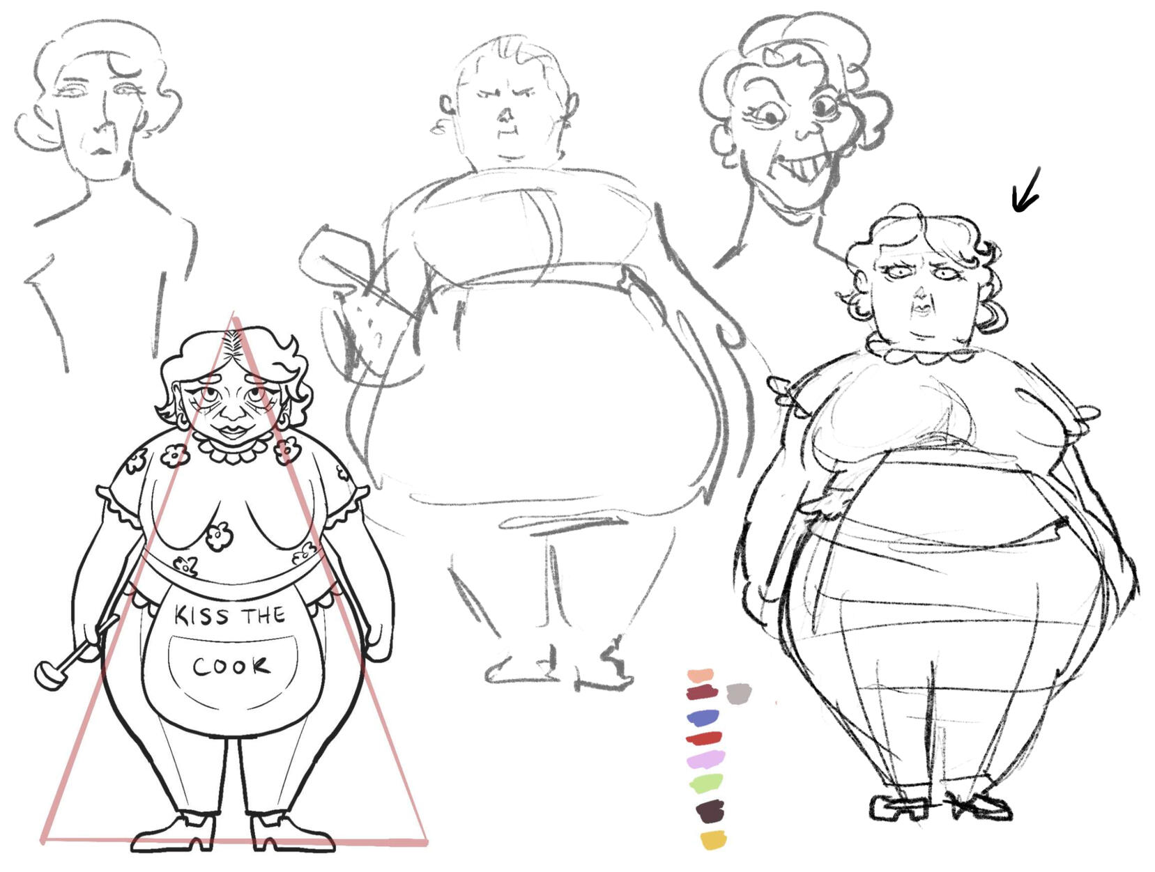 Later Helen iterations. Bottom left drawn by Francynne De Guzman